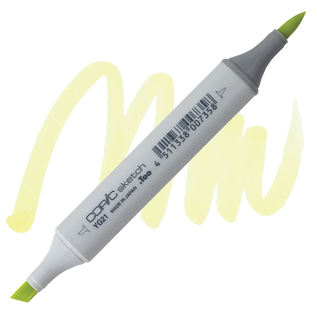 Open in modal - Copic Sketch Marker - Anise YG21 marker and swatch