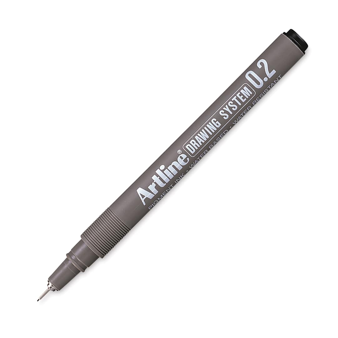 Open in modal - Artline Drawing Pen - 0.2 mm Tip, Black