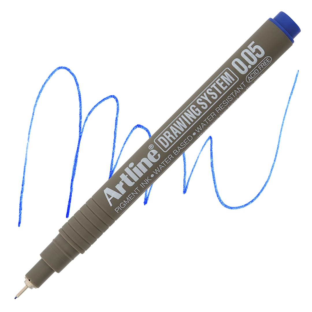 Open in modal - Artline Drawing Pen - Blue, 0.05 mm Tip pen with swatch