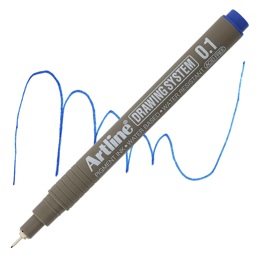 Open in modal - Artline Drawing Pen - Blue, 0.1 mm Tip pen with swatch