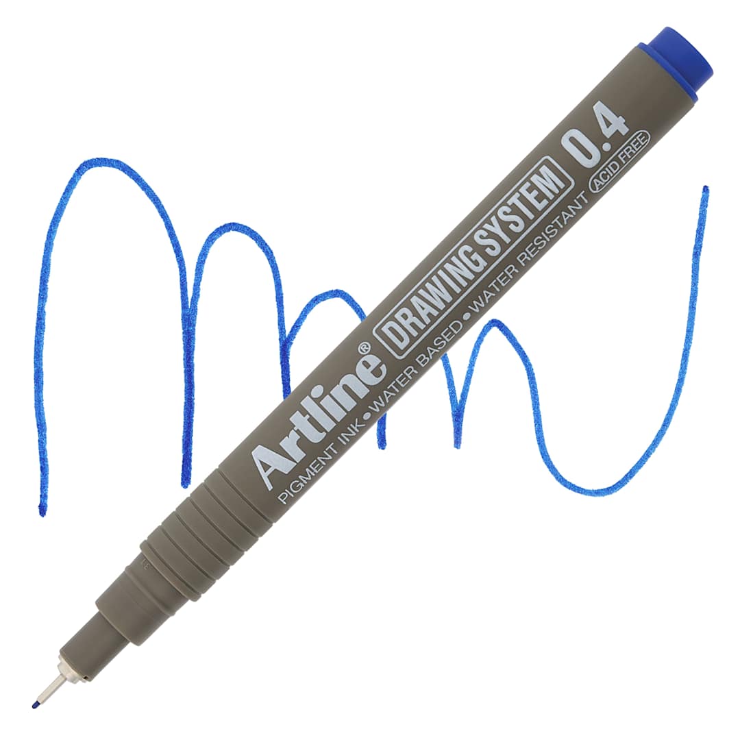 Open in modal - Artline Drawing Pen - Blue, 0.4 mm Tip pen with swatch