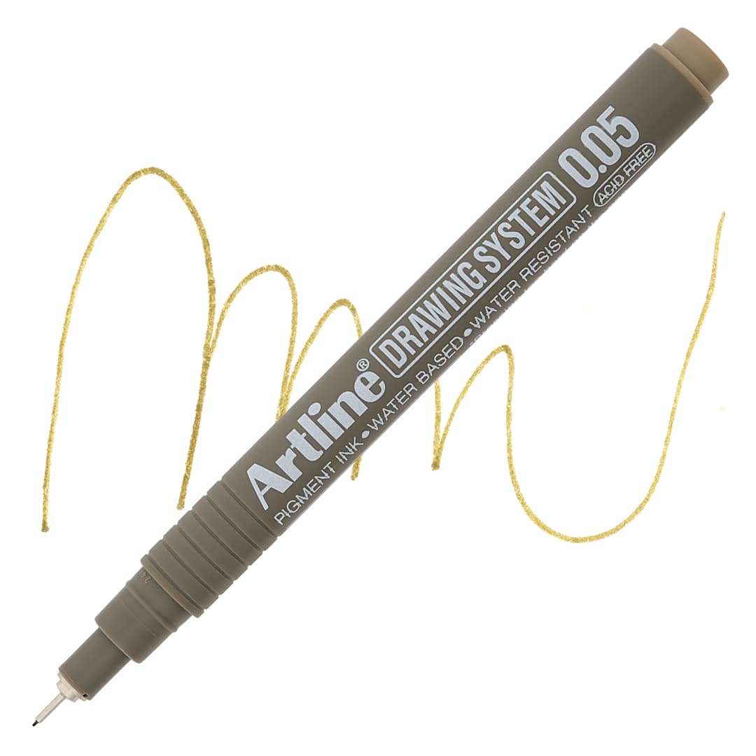 Open in modal - Artline Drawing Pen - Pale Brown, 0.05 mm Tip pen with swatch