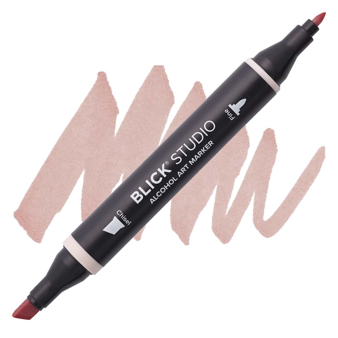 Open in modal - Blick Studio Alcohol Art Marker - 090 Stone, swatch and marker