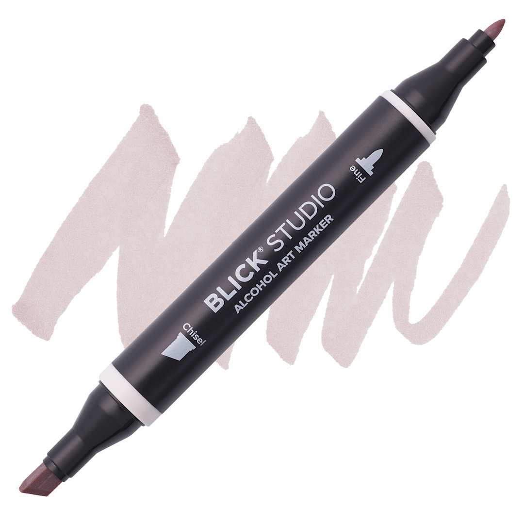 Open in modal - Blick Studio Alcohol Art Marker - 093 Putty, swatch and marker
