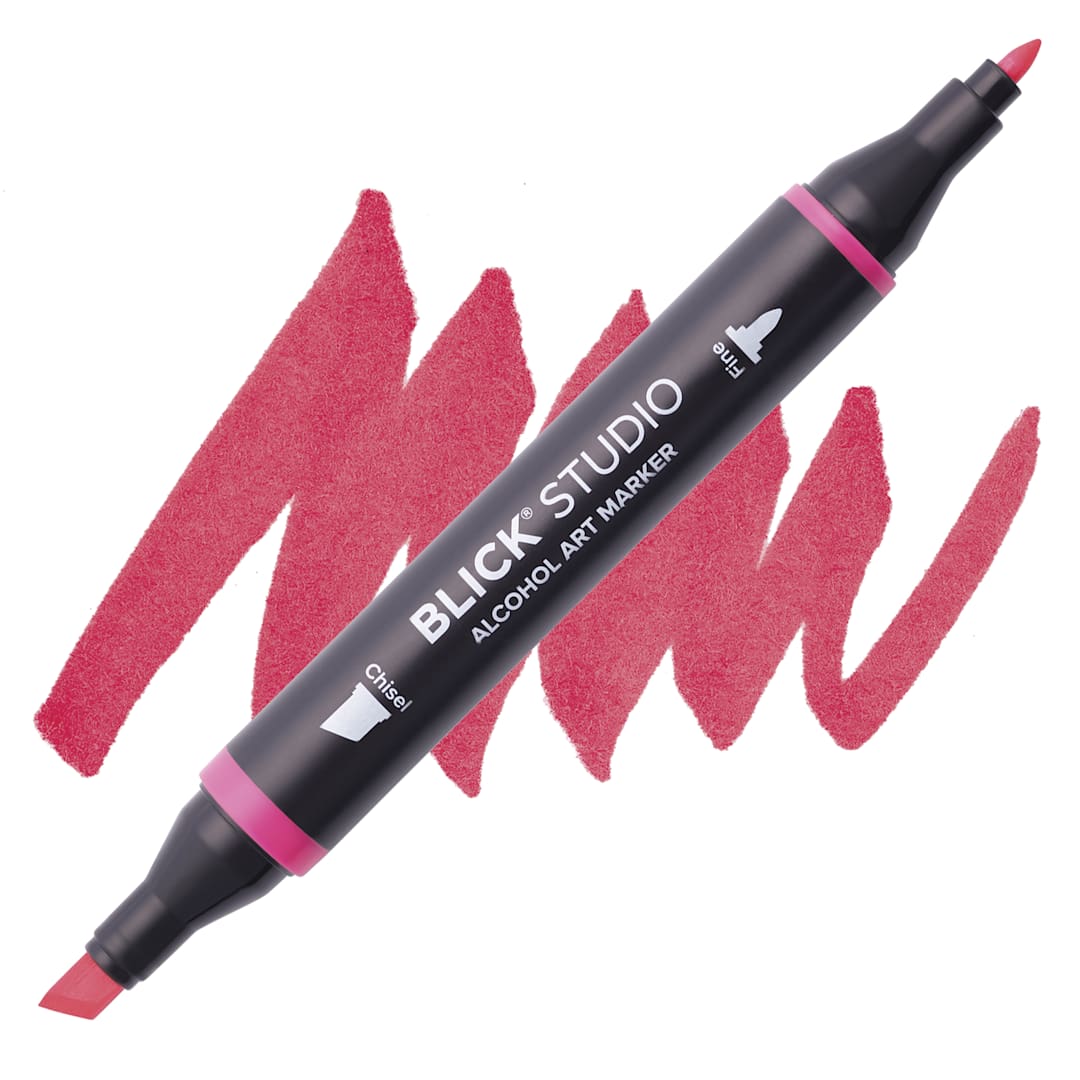 Open in modal - Blick Studio Alcohol Art Marker - 119 Acid Pink, swatch and marker