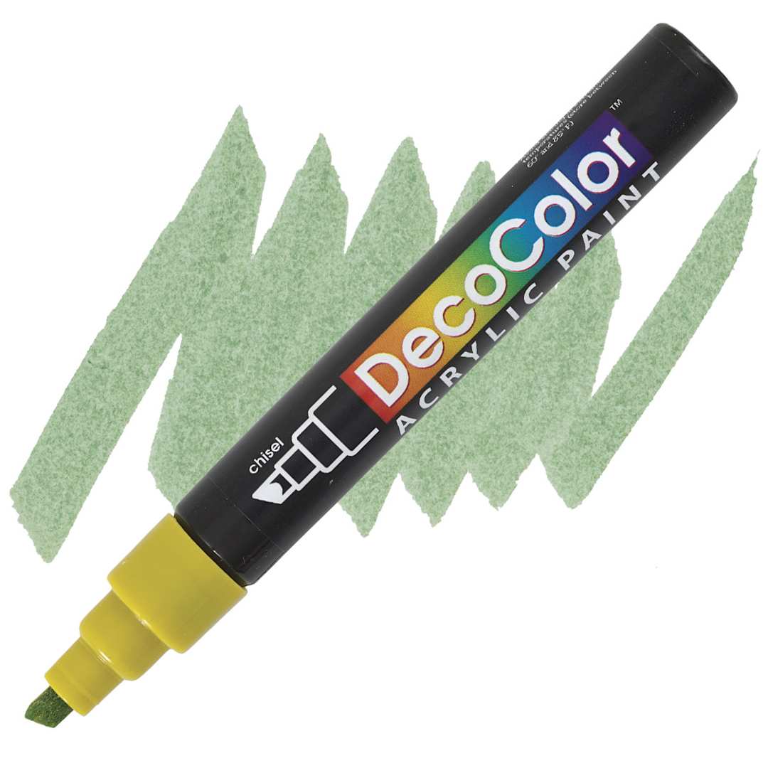 Open in modal - Decocolor Acrylic Paint Marker - Celery marker and swatch