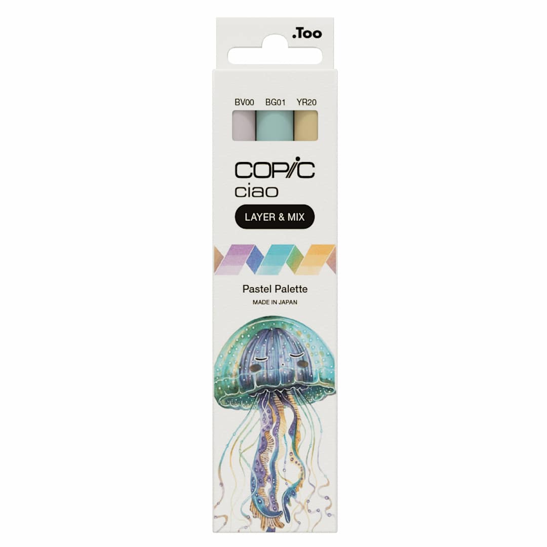 Open in modal - Copic Ciao Double Ended Markers - Layer & Mix Set of 3, Pastel Palette