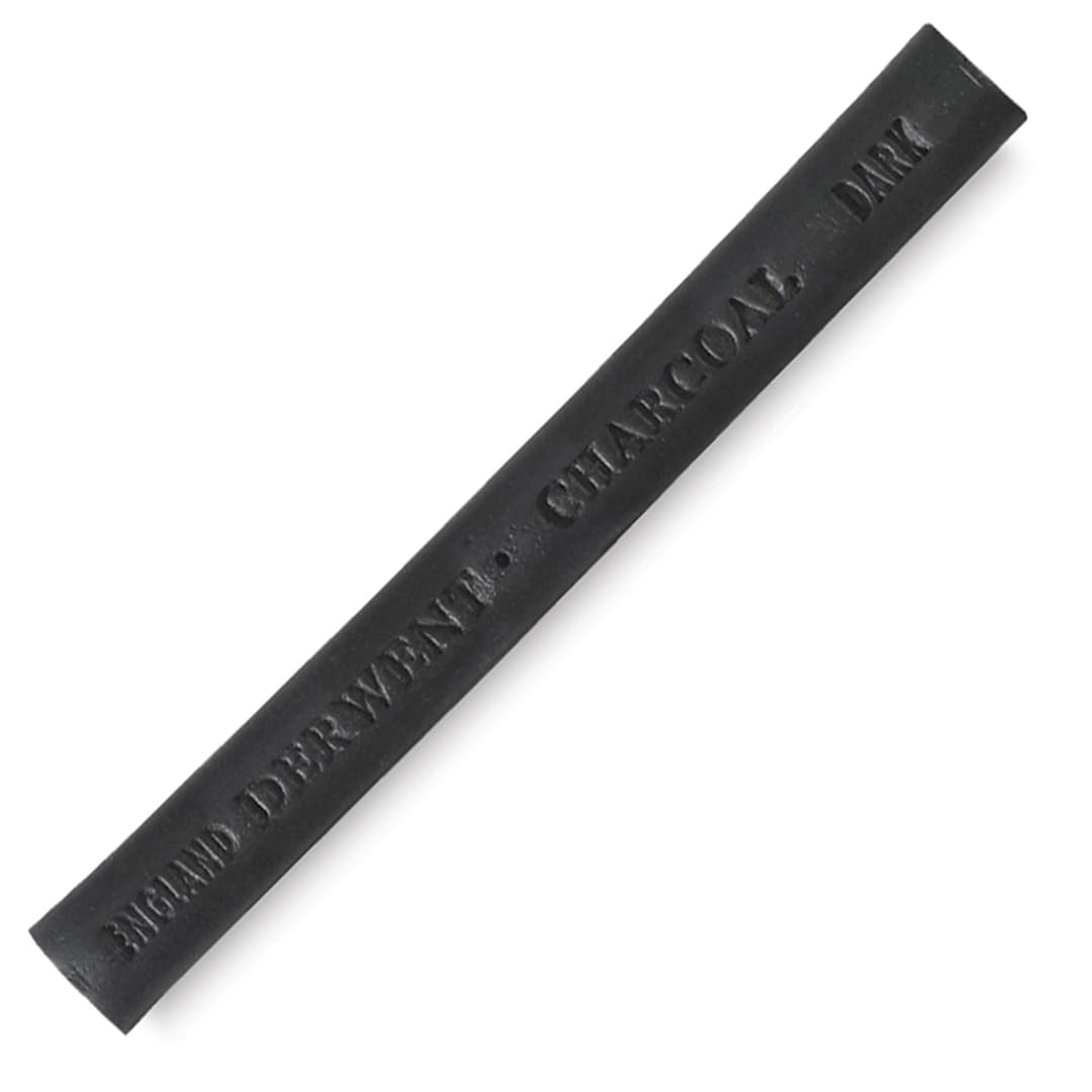 Open in modal - Derwent Compressed Charcoal - Dark stick at angle