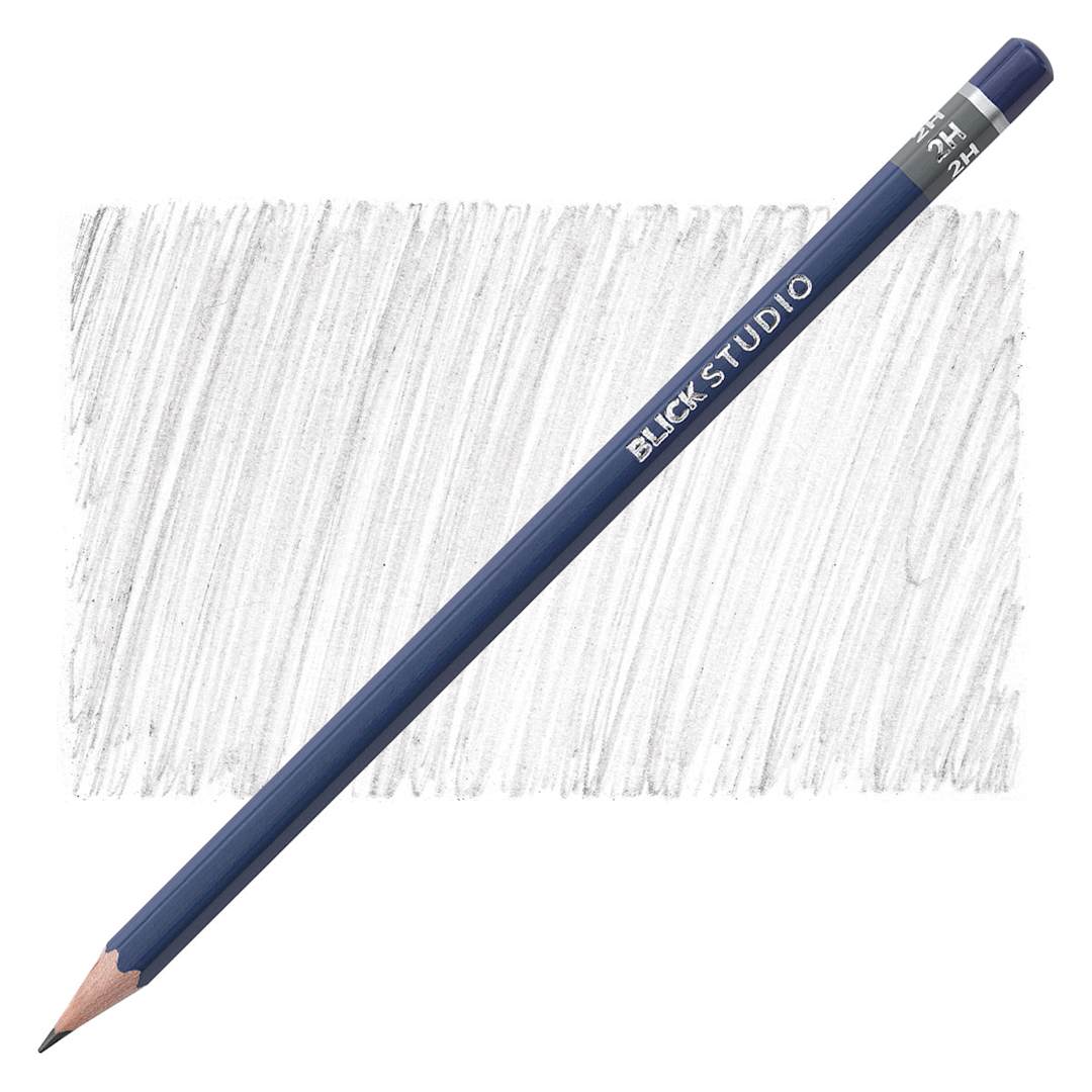Open in modal - Blick Studio Drawing Pencil - 2H pencil and swatch