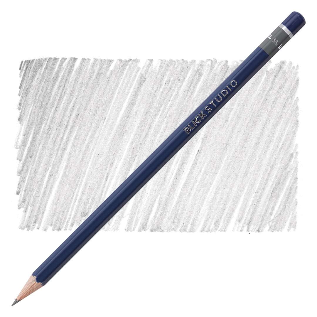 Open in modal - Blick Studio Drawing Pencil - F pencil and swatch