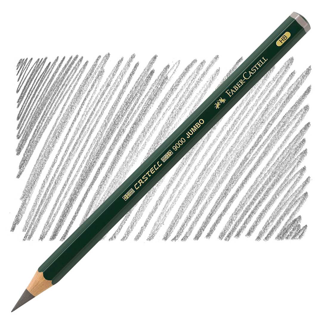 Open in modal - Faber-Castell 9000 Jumbo Pencil - HB pencil and swatch