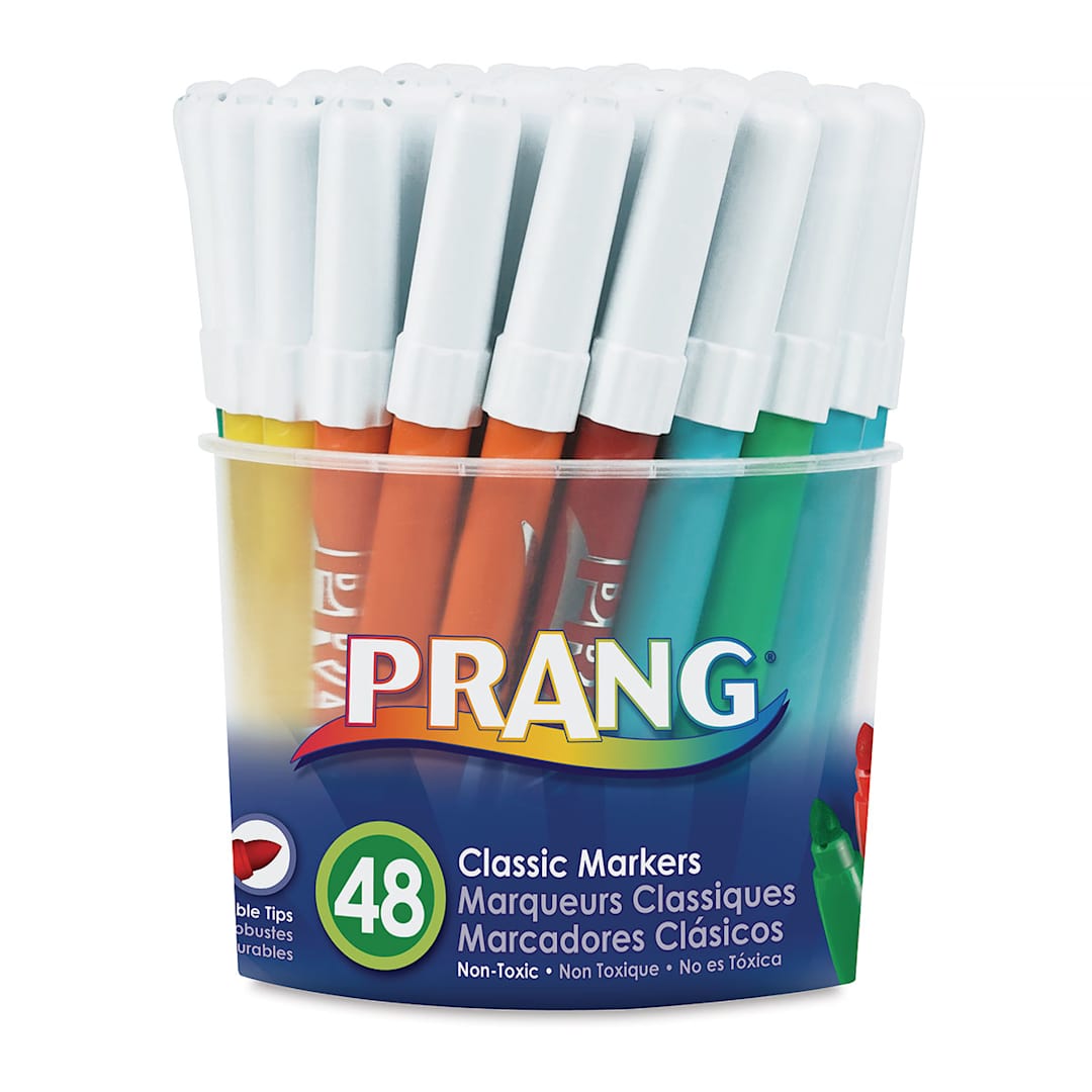 Open in modal - Prang Classic Markers - Assorted Colors, Set of 48, Tub