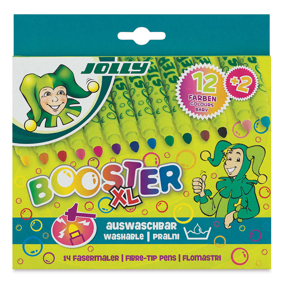 Open in modal - Jolly Booster XL Marker Sets - Front of 14 pc Marker package 