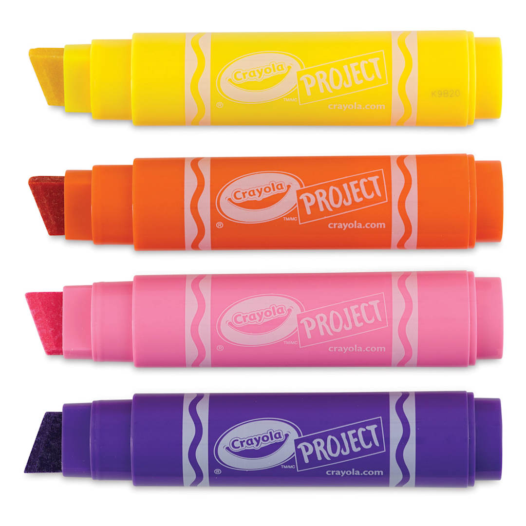 Open in modal - Crayola Project XL Poster Markers - Set of 4, Bright Colors