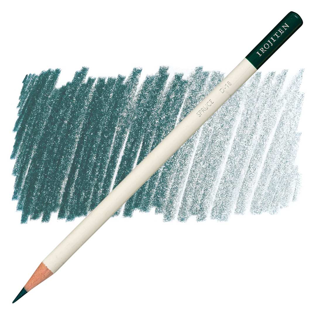 Open in modal - Irojiten Color Pencil - Spruce pencil and swatch