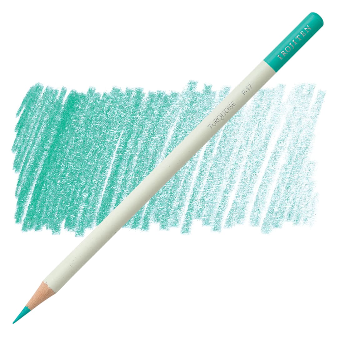 Open in modal - Irojiten Color Pencil - Turquoise pencil and swatch