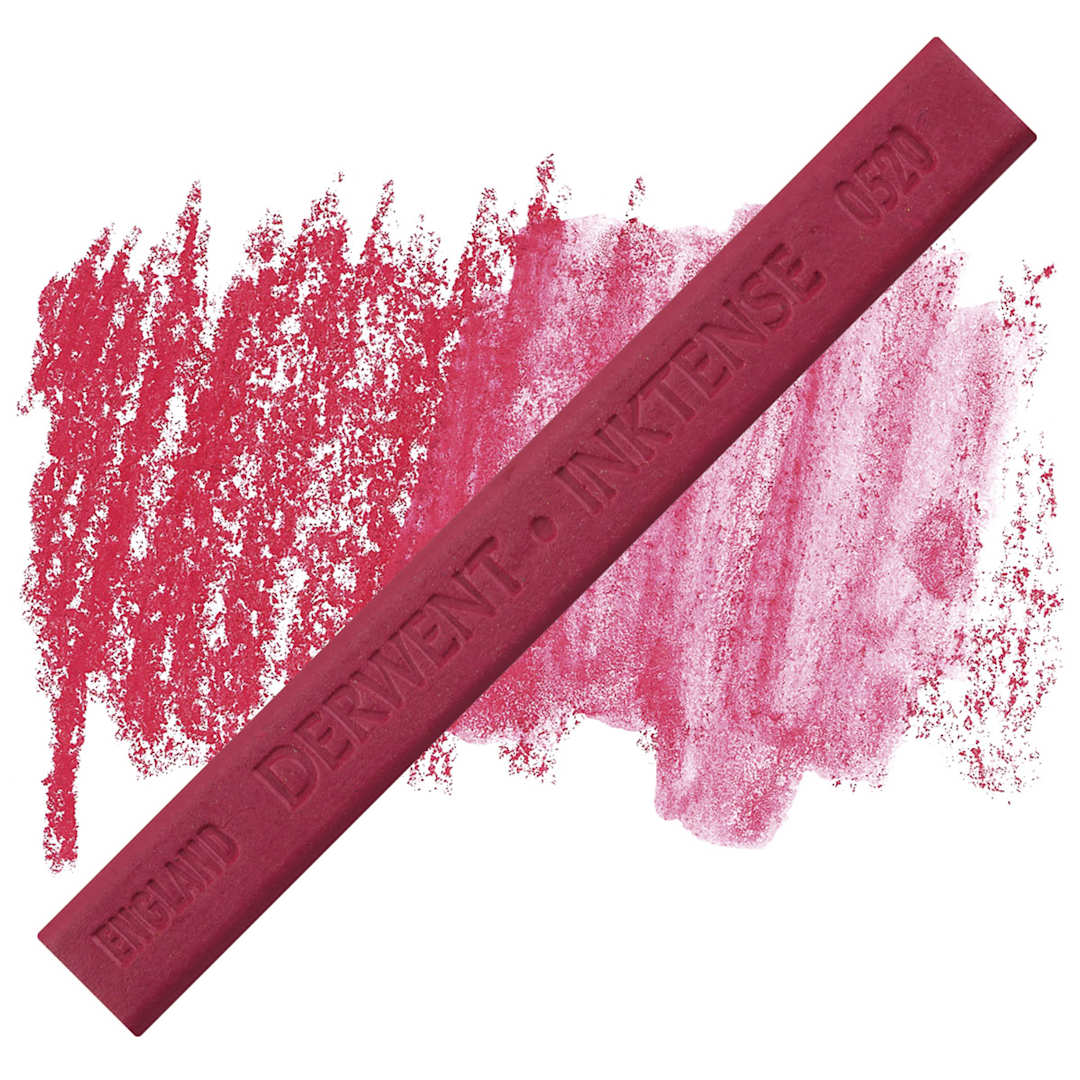 Open in modal - Derwent Inktense Block - Carmine Pink block and swatch