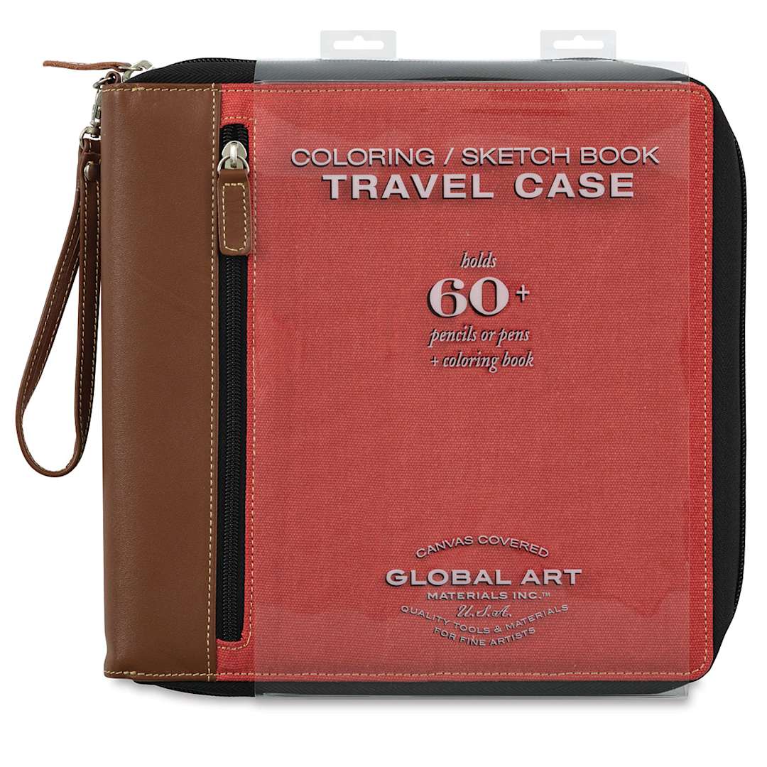Open in modal - Speedball Sketchbook Travel Case - Rose, Medium, front of the packaging sleeve