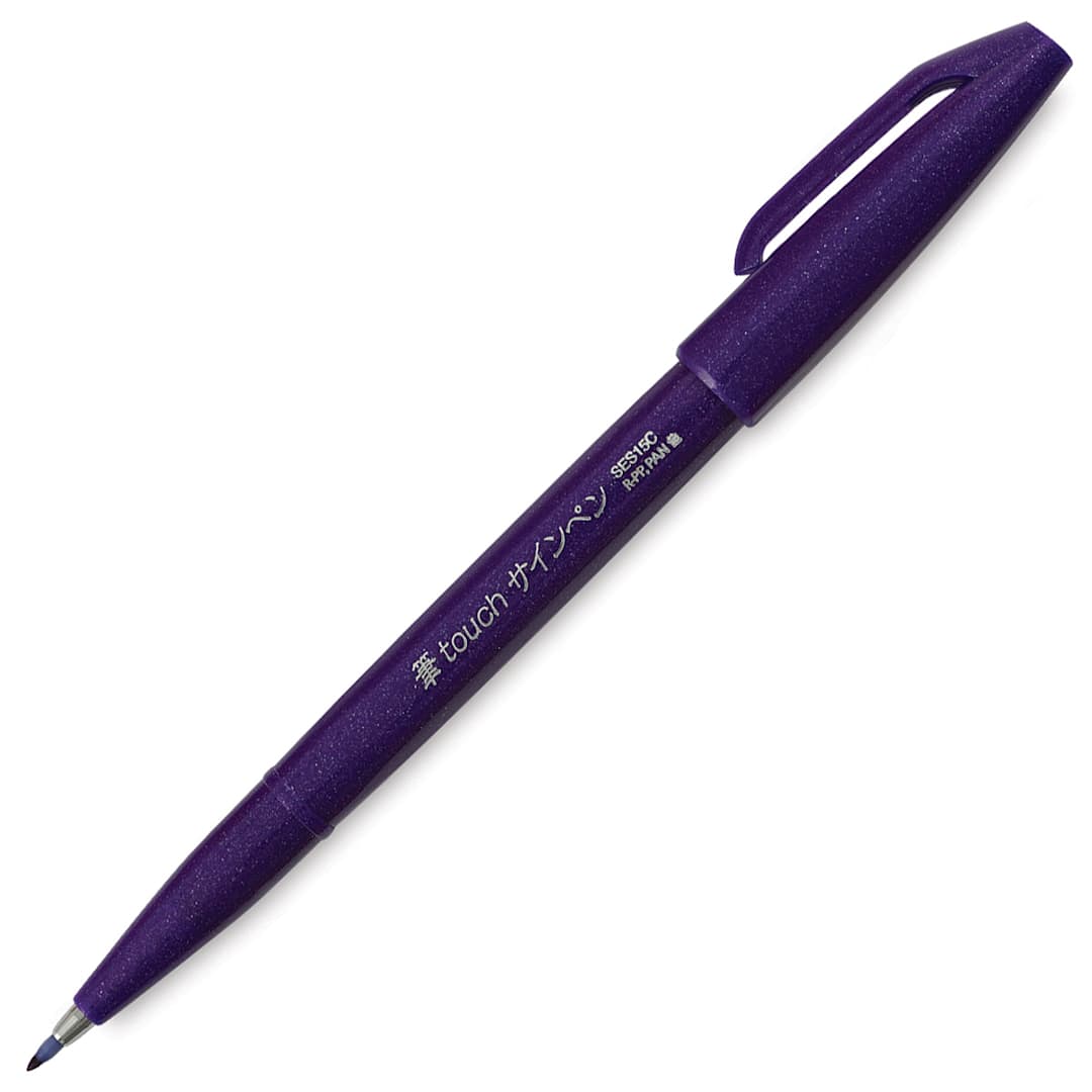 Open in modal - Pentel Arts Brush Tip Sign Pen - Violet