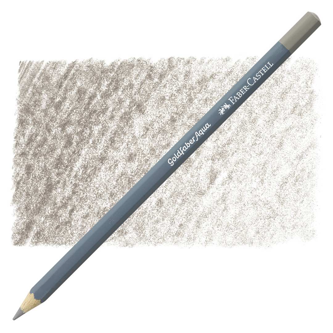 Open in modal - Faber Castell Goldfaber Aqua Watercolor Pencil - Pastel Sepia 475 pencil and swatch
