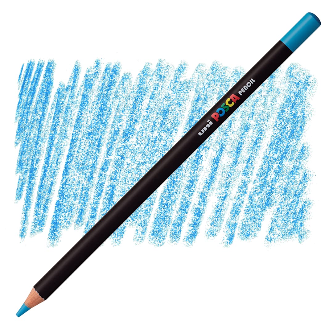 Open in modal - Posca Colored Pencil - Turquoise pencil and swatch