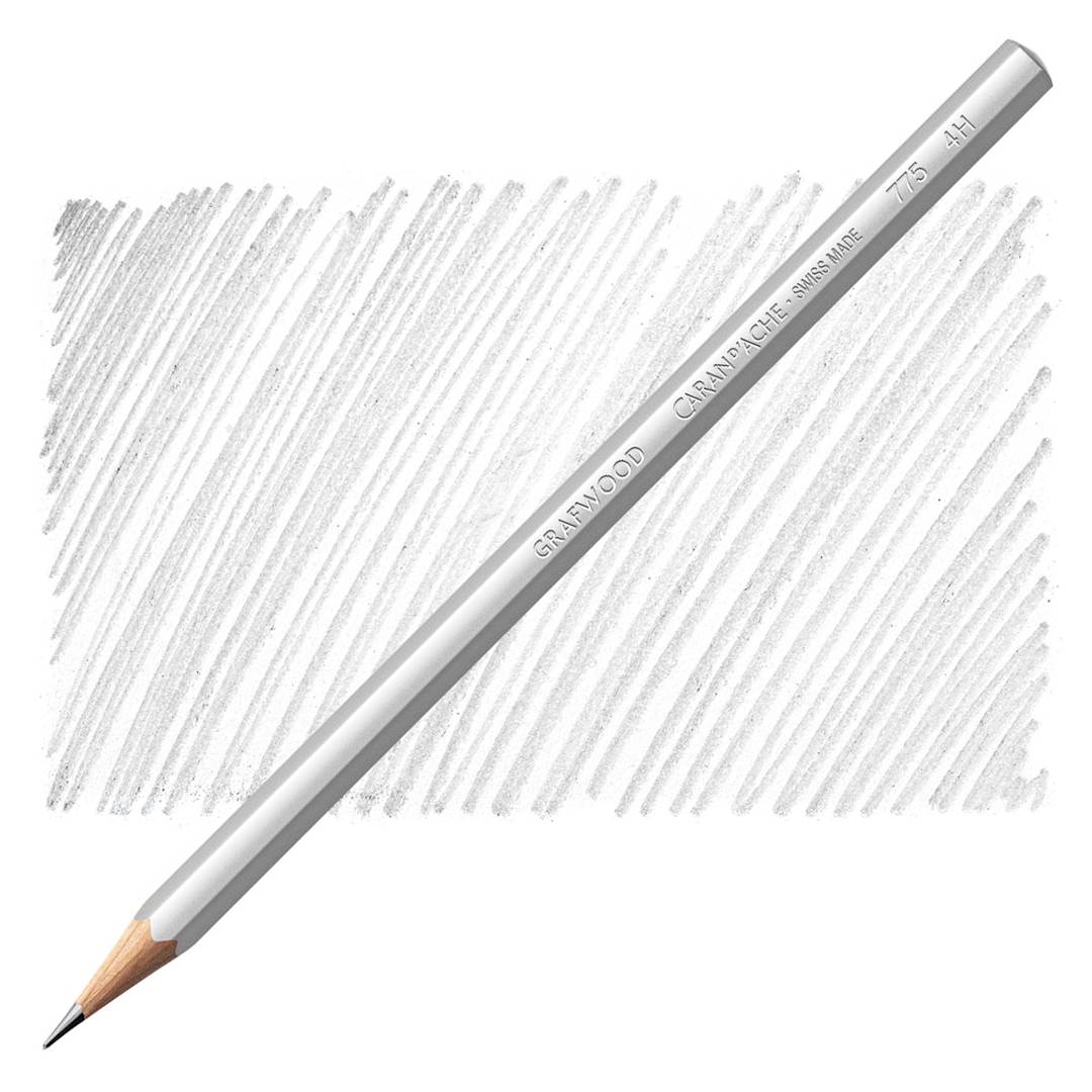 Open in modal - Caran d'Ache Grafwood Pencil - 4H pencil and swatch