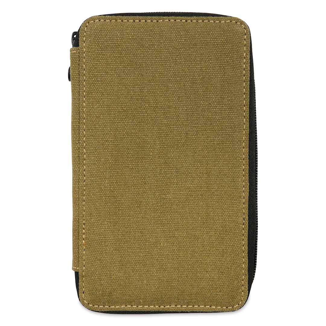 Open in modal - Speedball Canvas Pencil Case - Olive, for 24 Pencils