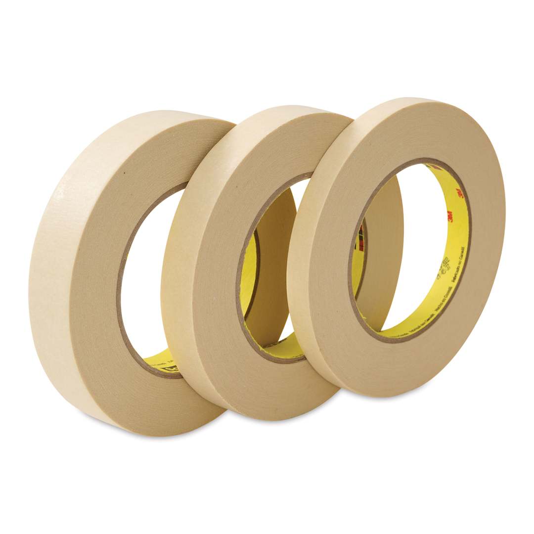 Open in modal - Scotch #232 Masking Tape Rolls (Angled to show width)