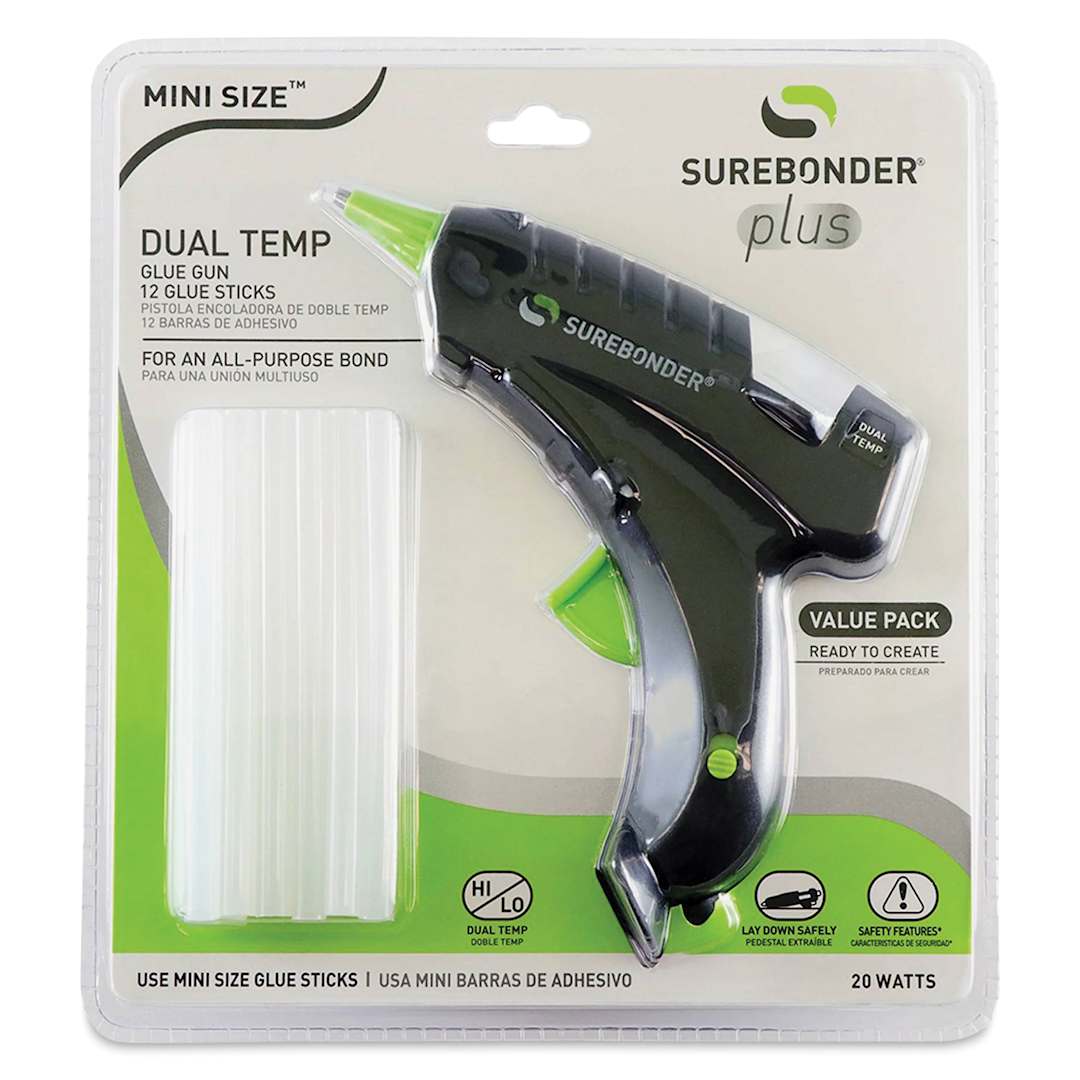 Open in modal - Surebonder Plus Series Mini Dual Temp Glue Gun Kit, in packaging