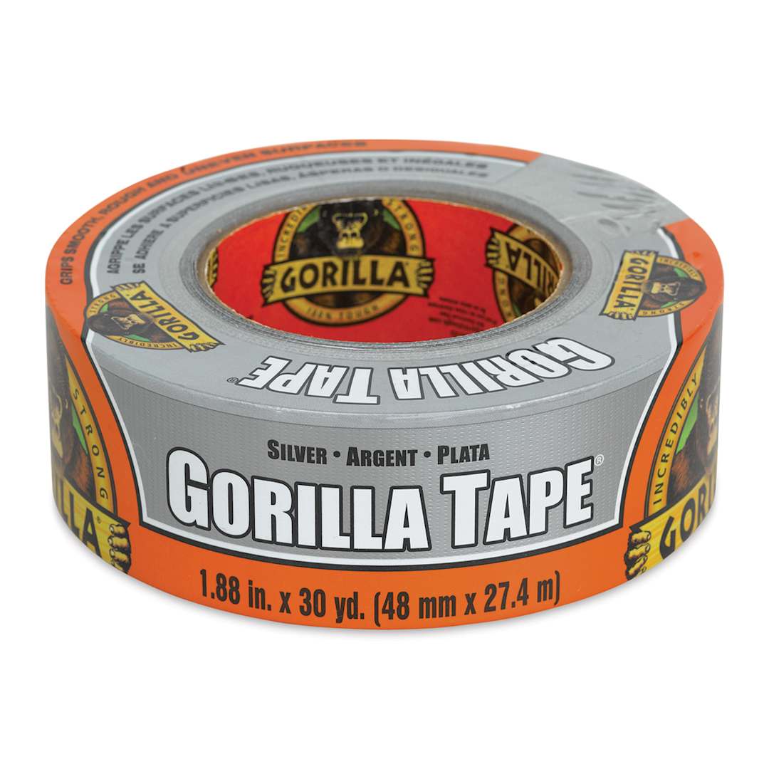 Open in modal - Gorilla Tape - 1.88'' x 30 yd, Silver, Roll, In Package