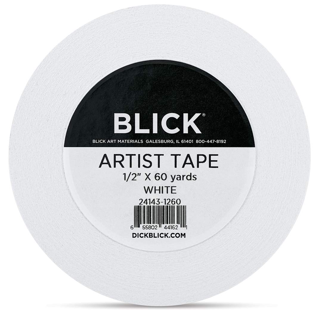 Open in modal - Blick Artist Tape - White, 1/2" x 60 yds, front