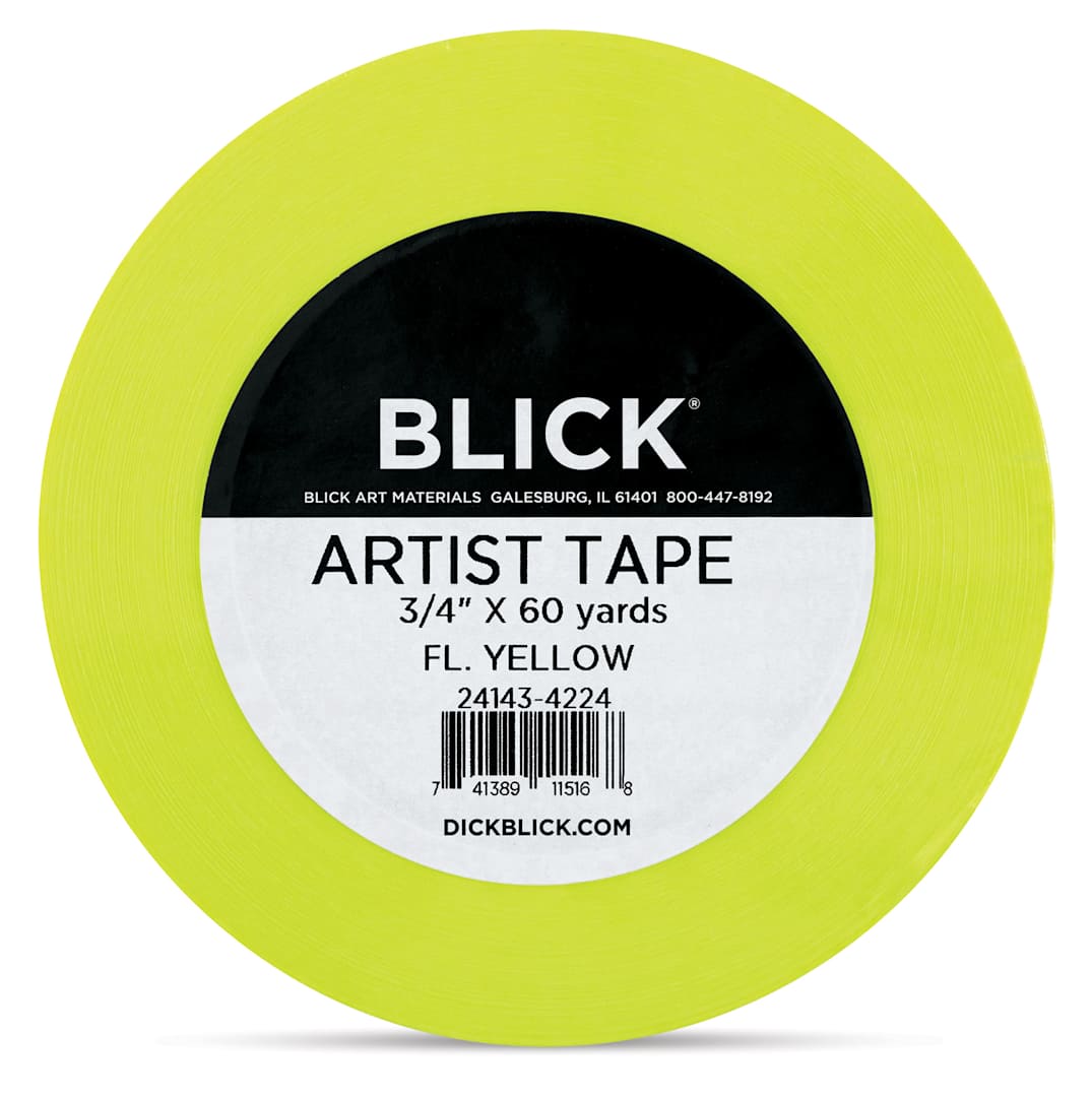 Open in modal - Blick Artist Tape - Fluorescent Yellow, 3/4" x 60 yds, front