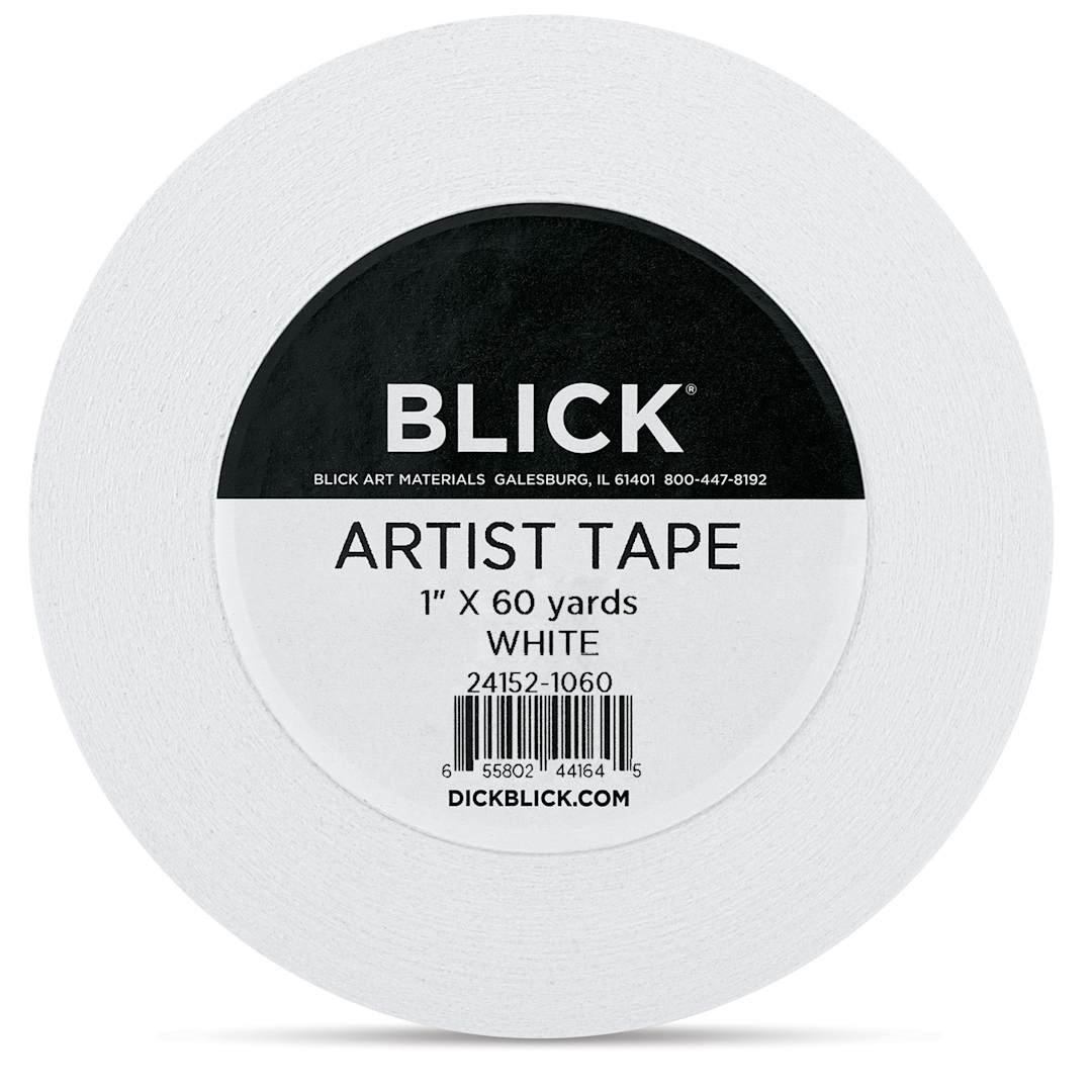 Open in modal - Blick Artist Tape - White, 1" x 60 yds, front