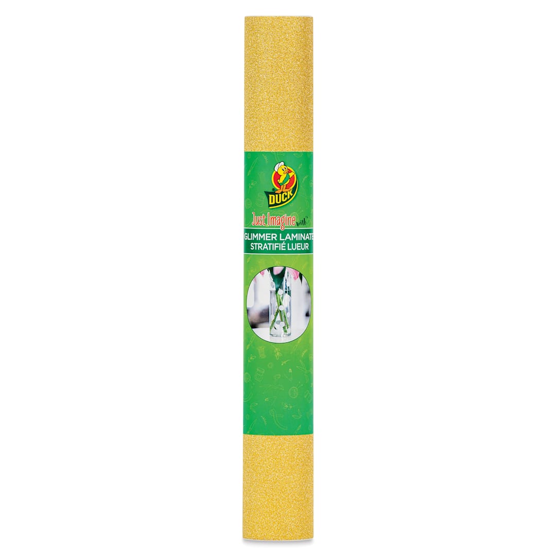 Open in modal - Duck Craft Adhesive Laminate - Glimmer Gold, 12" x 10 ft