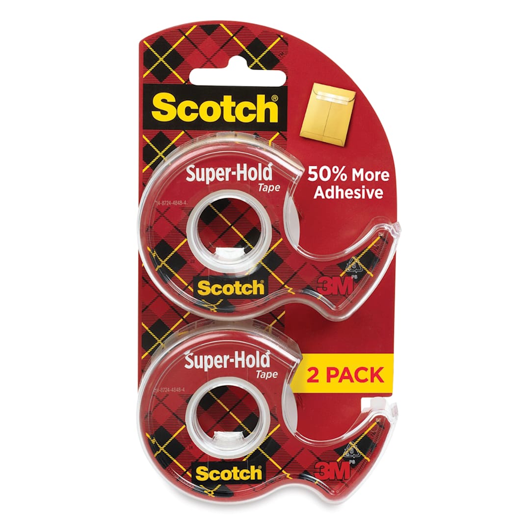 Open in modal - Scotch Super Hold Tape - Pkg of 2, 3/4" x 600" front of packaging
