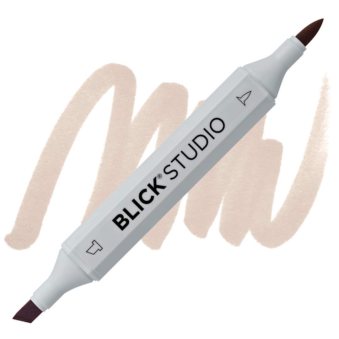 Open in modal - Blick Studio Brush Marker - Stone marker and swatch