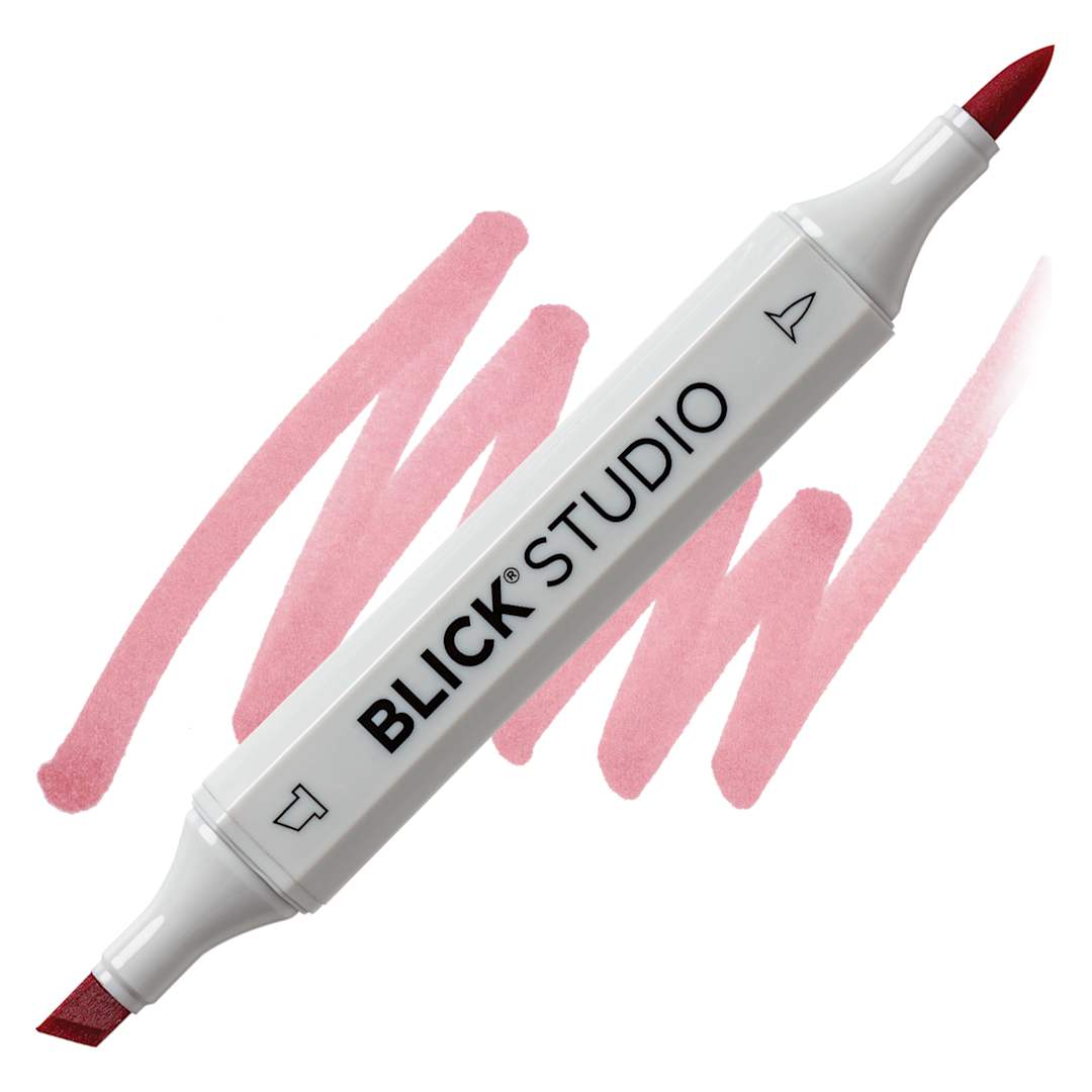 Open in modal - Blick Studio Brush Marker - Dusty Rose marker and swatch