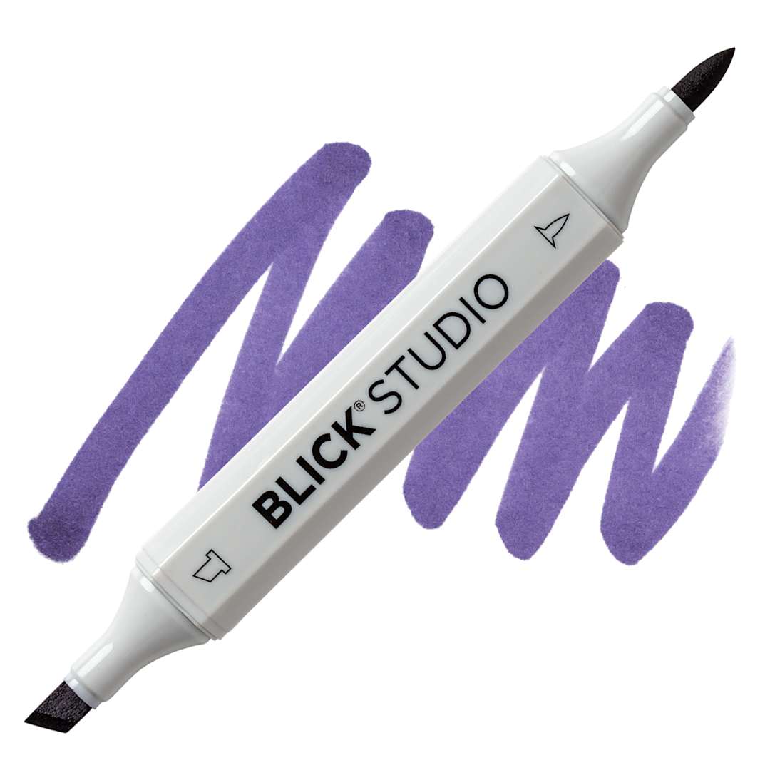 Open in modal - Blick Studio Brush Marker - Eggplant marker and swatch