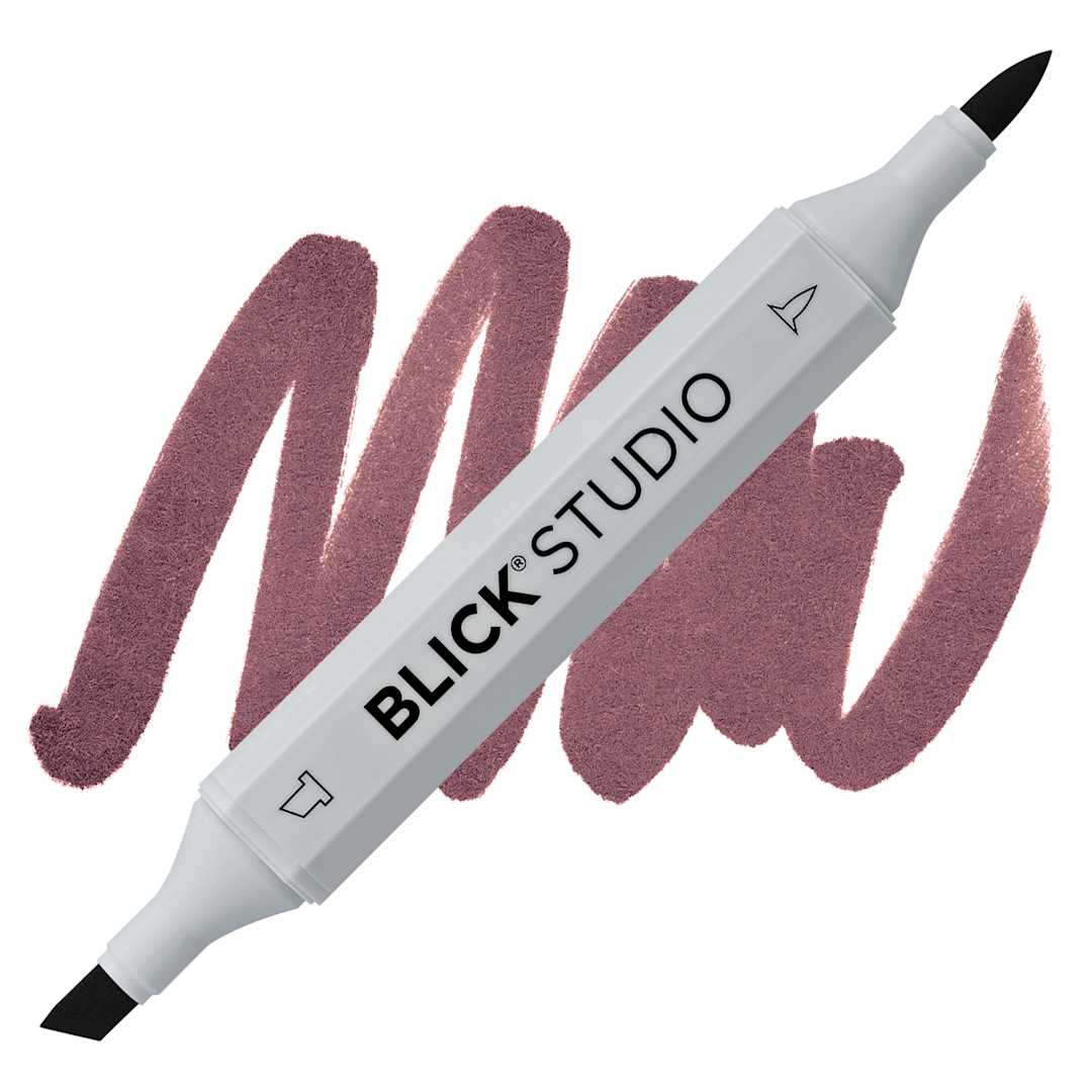 Open in modal - Blick Studio Brush Marker - Dark Umber marker and swatch