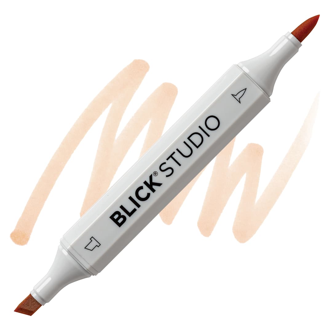 Open in modal - Blick Studio Brush Marker - Honey Butter marker and swatch