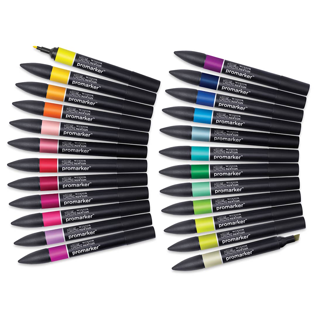 Open in modal - Winsor & Newton Promarker - Student Designer Wallet, Set of 24