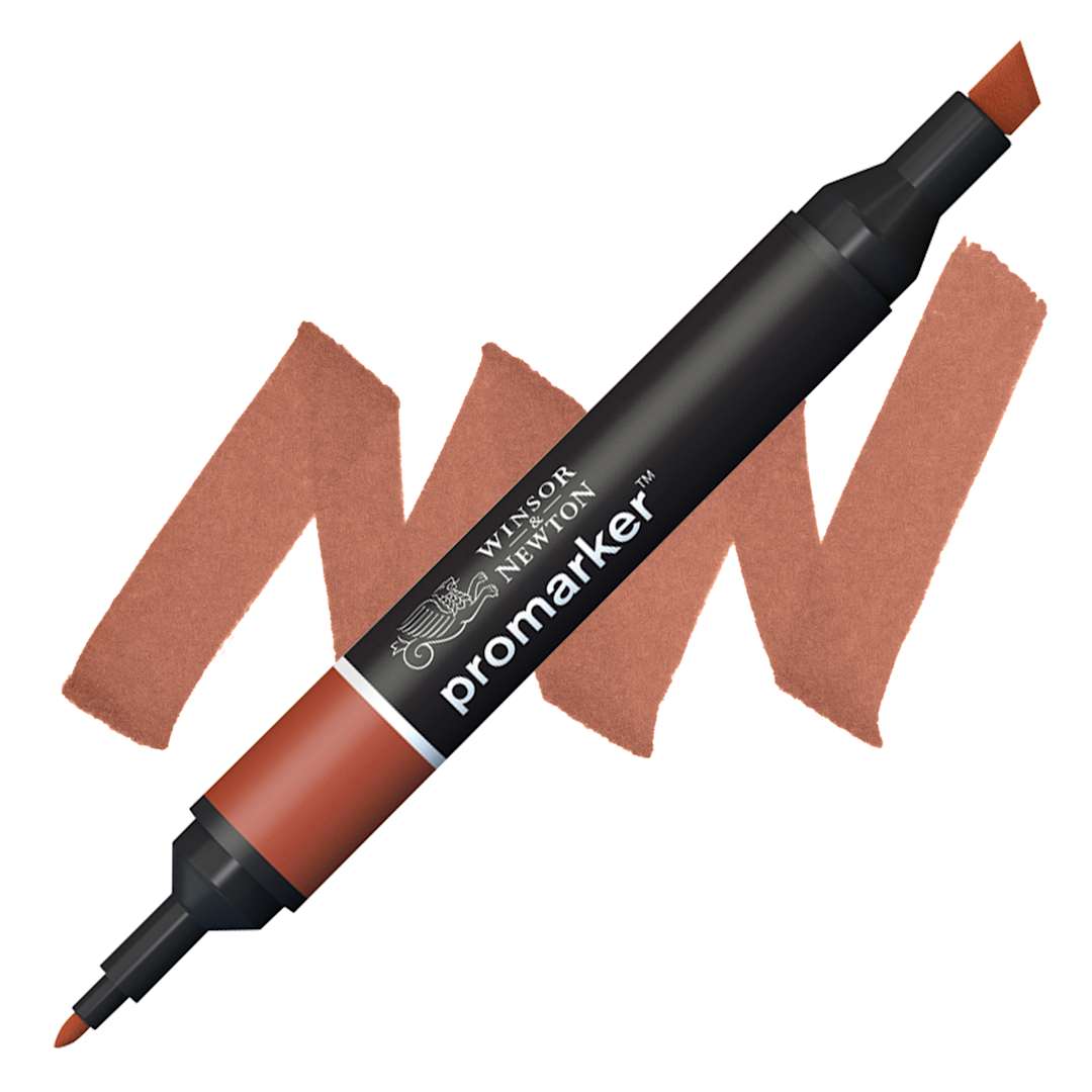Open in modal - Winsor & Newton Promarker - Cedar Brown marker and swatch