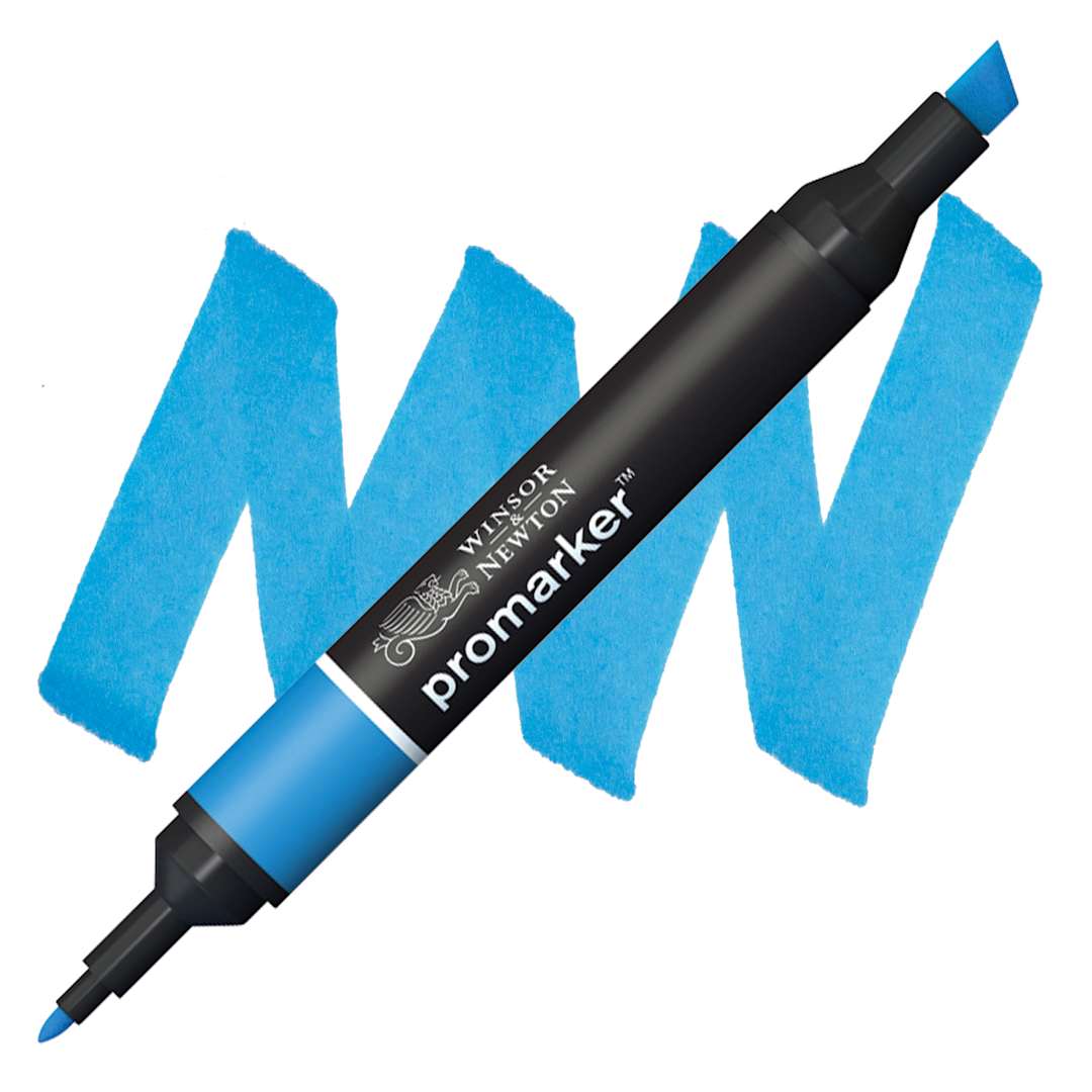 Open in modal - Winsor & Newton Promarker - Azure marker and swatch