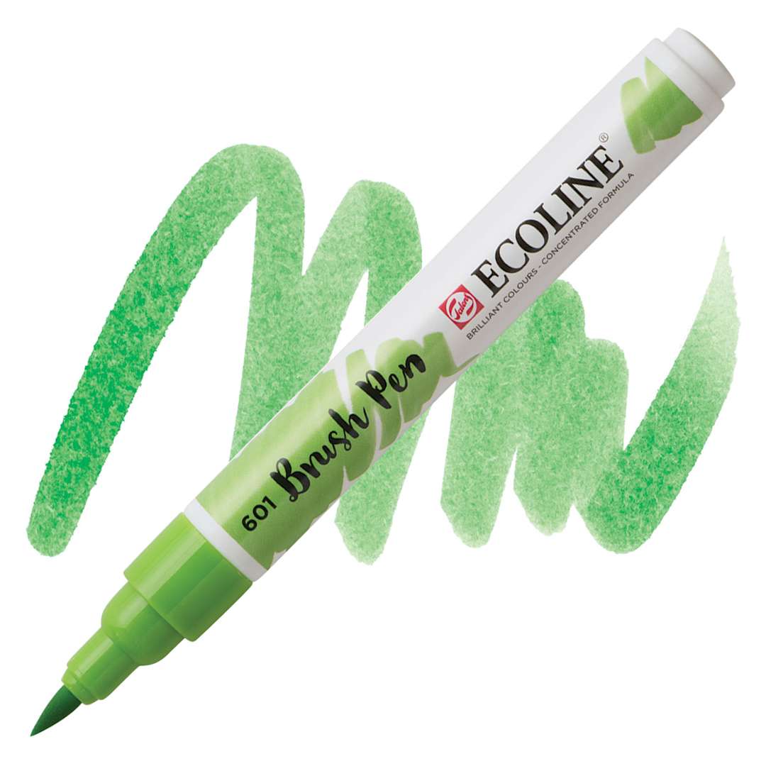Open in modal - Royal Talens Ecoline Brush Marker - Light Green marker and swatch