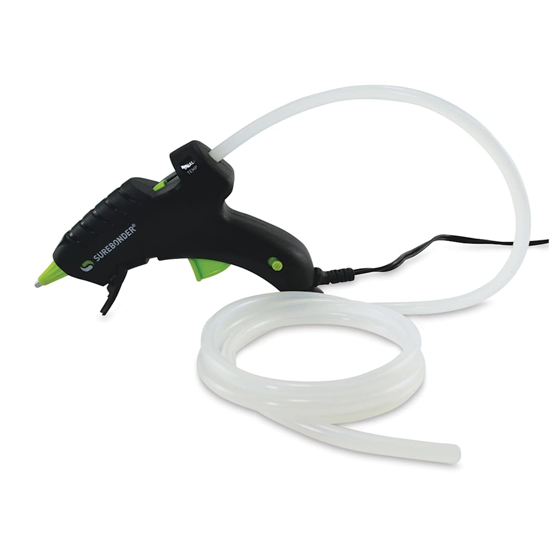 Open in modal - Surebonder All-Temp Mini Glue Stick Roll shown inserted in Glue Gun 