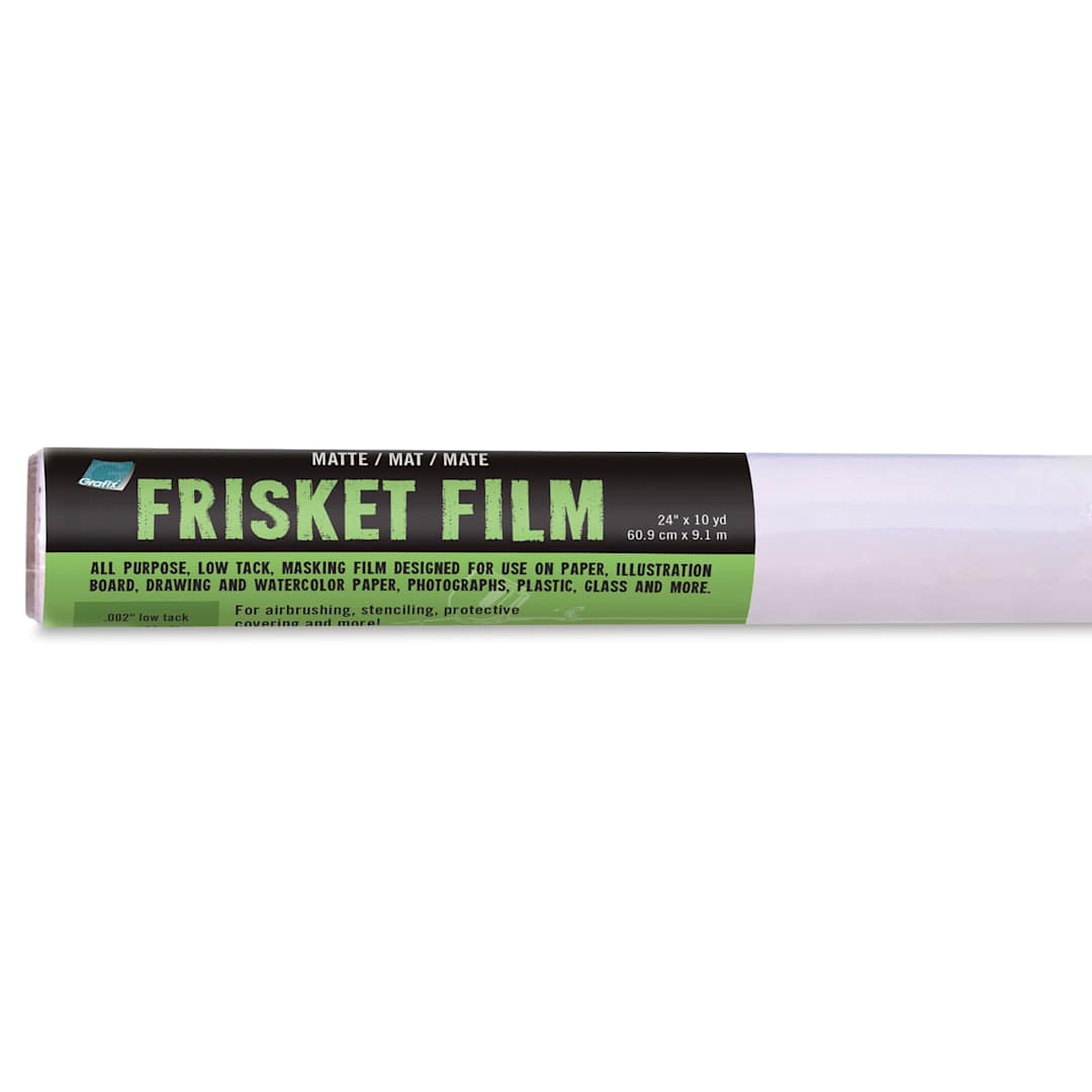Open in modal - Grafix All-Purpose Frisket Film - Roll, 24" x 10 yds, Matte, Low Tack
