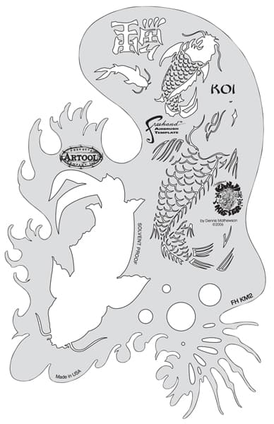 Open in modal - Kanji Master Koi Fish Template