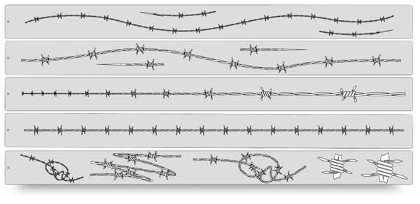 Open in modal - Artool Wired Freehand Template - Front of Single Wire Template

