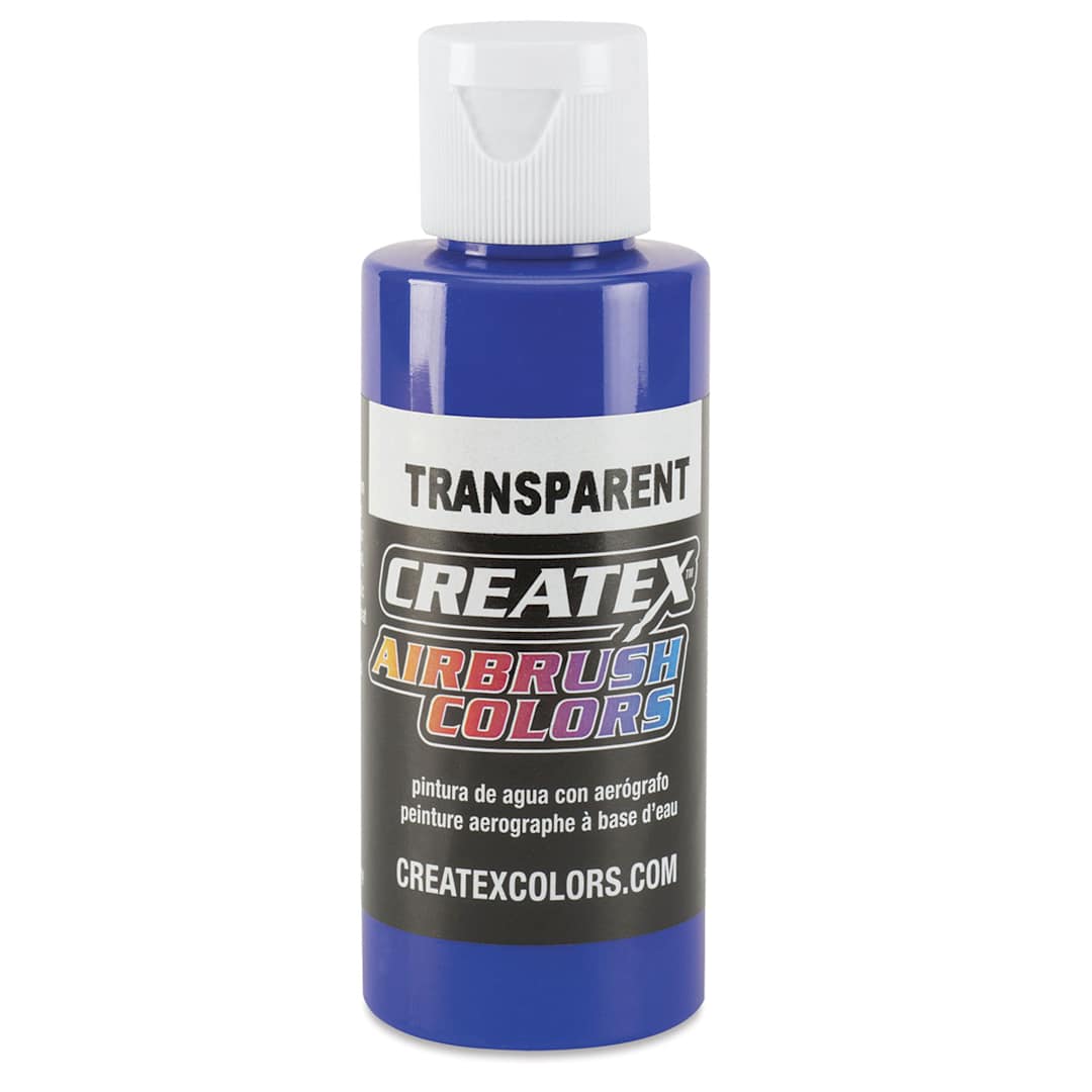 Open in modal - Createx Airbrush Color - 2 oz, Transparent Ultramarine Blue