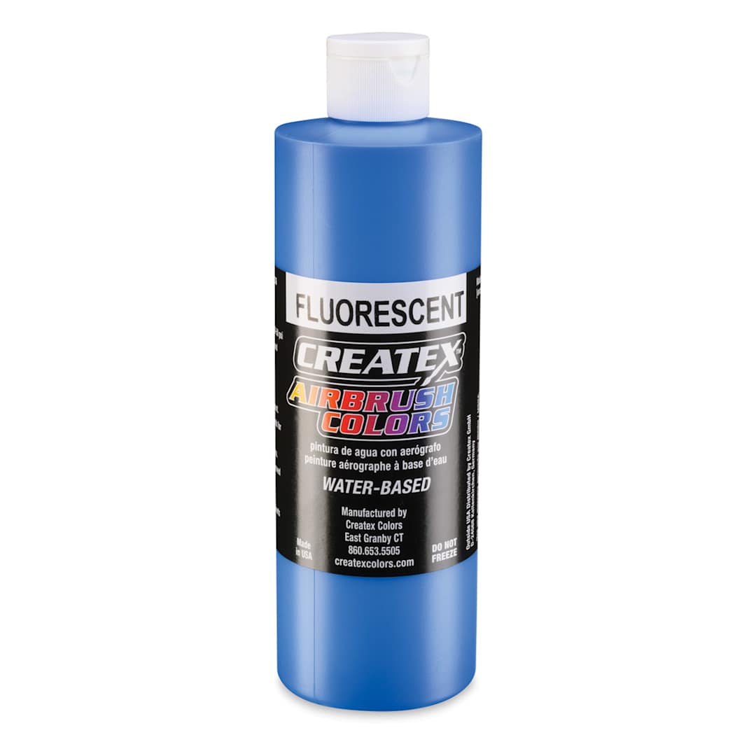 Open in modal - Createx Airbrush Color - 16 oz, Fluorescent Blue